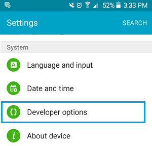افزایش سرعت گوشی اندروید با استفاده از Developer option
