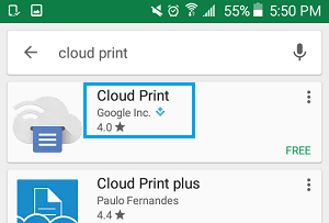 پرینت گرفتن از گوشی های اندروید با استفاده از Google Cloud Print