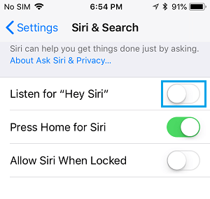 غیرفعال کردن Siri در گوشی های آیفون